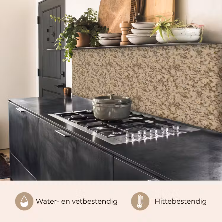 Keuken achterwand - Bruin - Grijs - Patroon — 3