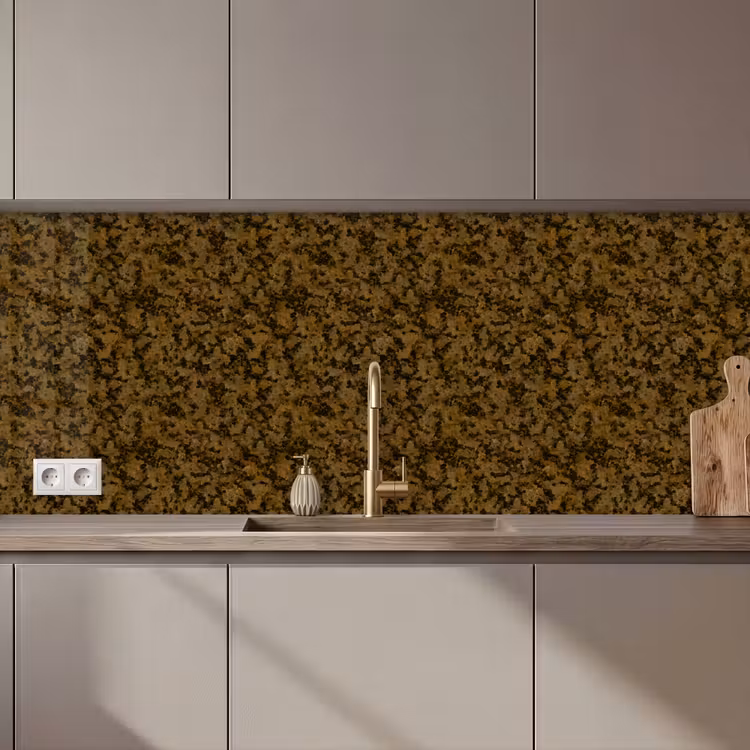 Keuken achterwand - Bruin - Vlekken - Graniet — 1
