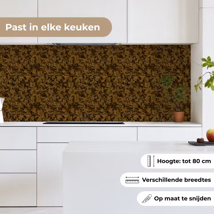 Keuken achterwand - Bruin - Vlekken - Graniet — 4
