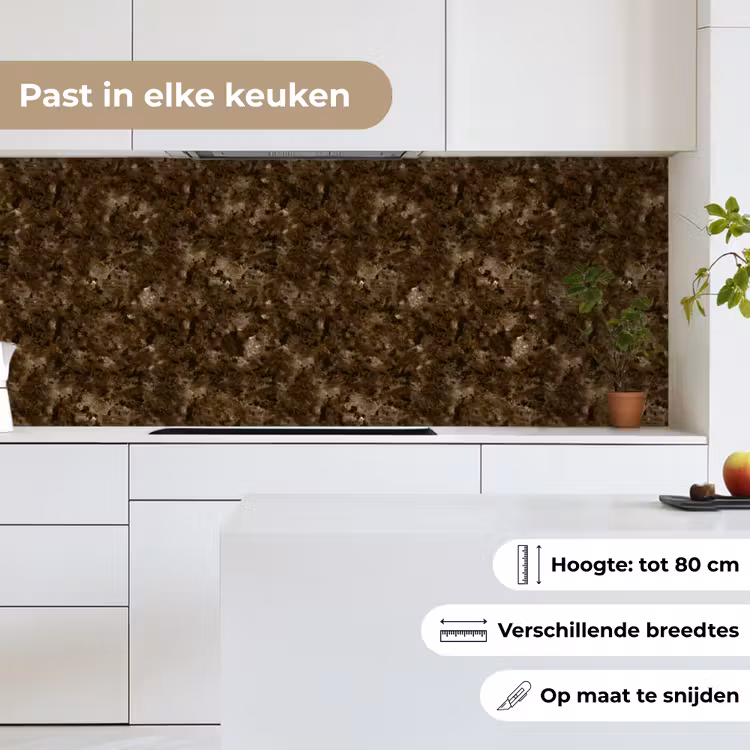 Keuken achterwand - Donker - Graniet - Bruin — 4