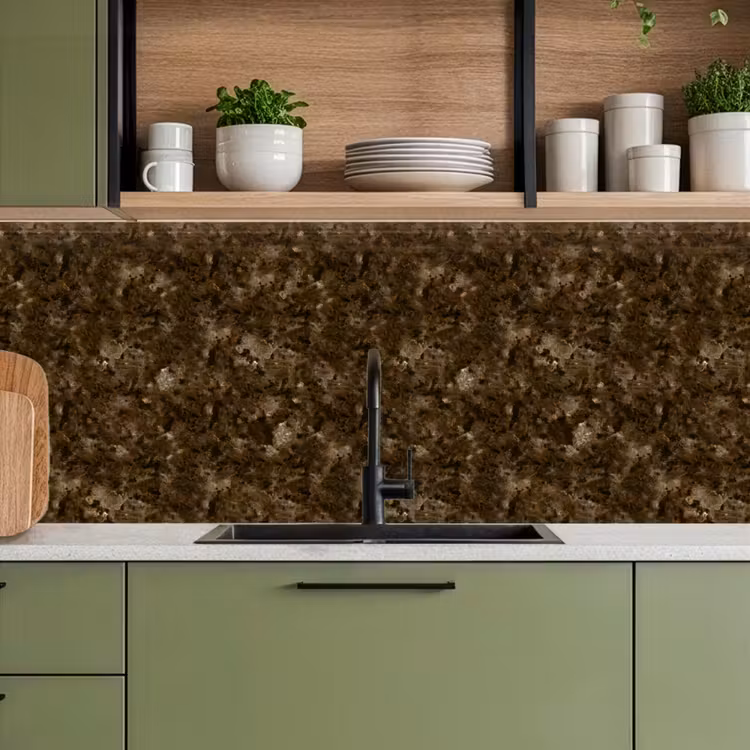 Keuken achterwand - Donker - Graniet - Bruin — 5