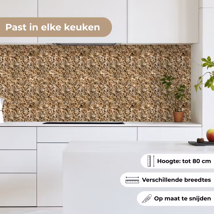 Keuken achterwand - Graniet - Beige - Patroon — 4