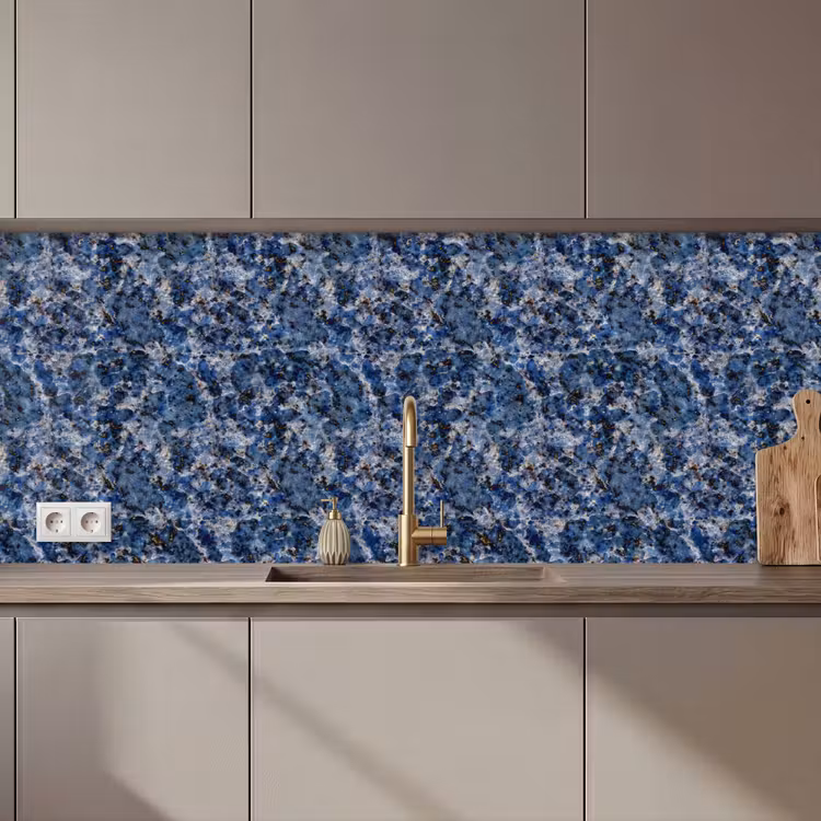 Keuken achterwand - Graniet - Blauw - Koel — 1