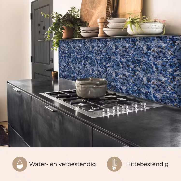 Keuken achterwand - Graniet - Blauw - Koel — 3