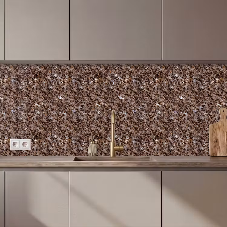 Keuken achterwand - Graniet - Bruin - Structuur — 1