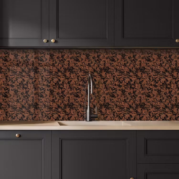 Keuken achterwand - Graniet - Rood - Zwart — 6