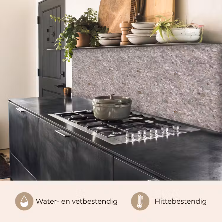 Keuken achterwand - Licht - Grijs - Textuur — 3