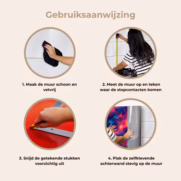 Keuken achterwand - Bliksem - Wolken - Kleurenrijk — 7