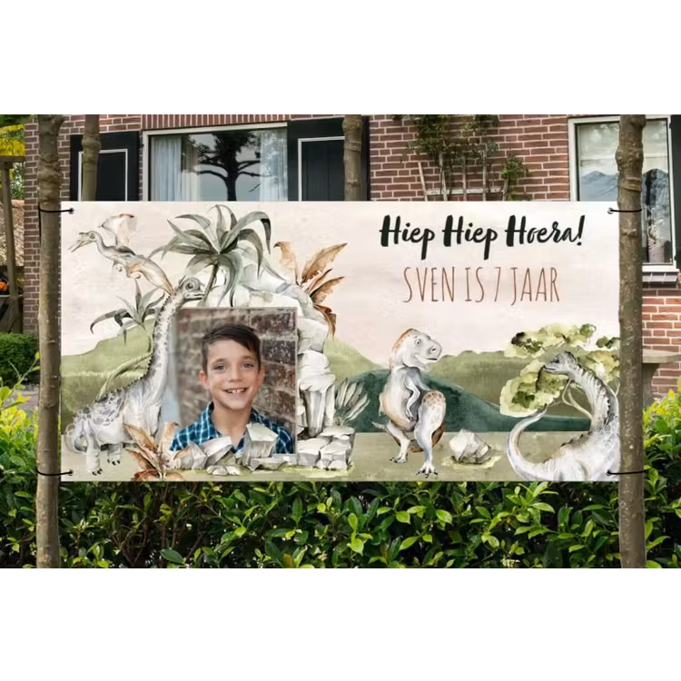 Spandoek - Verjaardag - Dino — 1