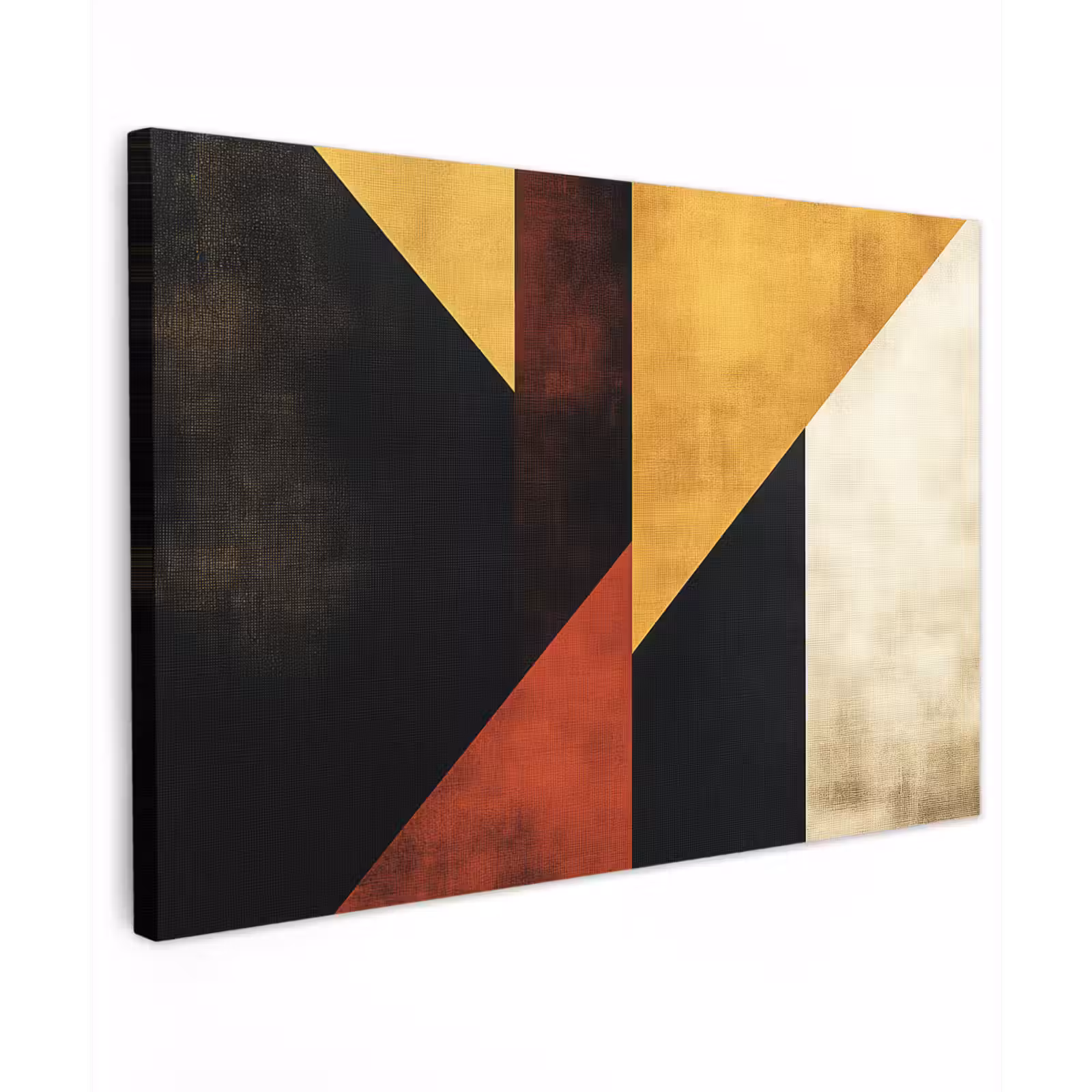Buiten canvas - Abstract - Herfst kleuren - Goud - Vormen - Modern — 1