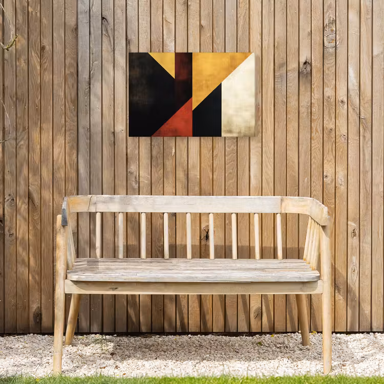 Buiten canvas - Abstract - Herfst kleuren - Goud - Vormen - Modern — 3