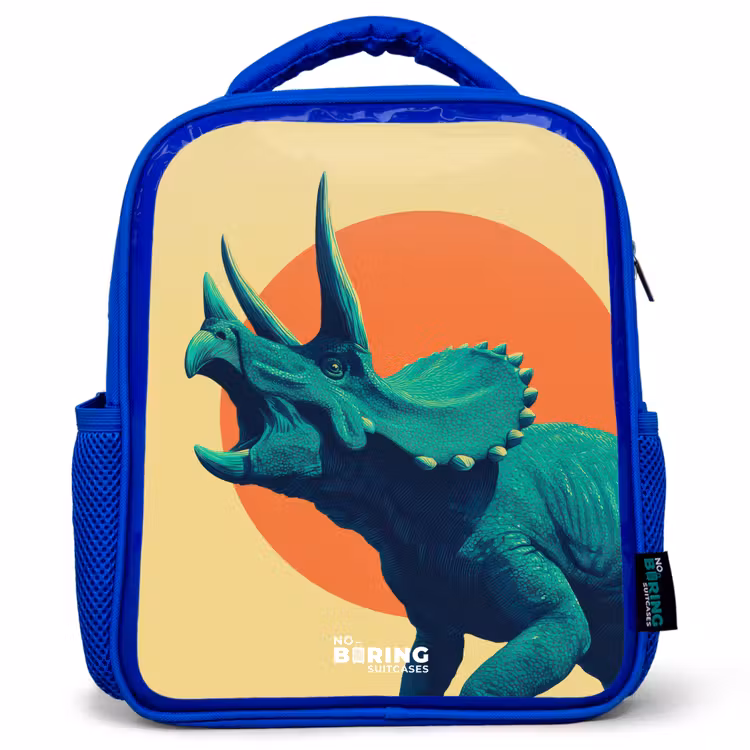 Rugzak kind - blauw - Dino - Triceratops - Dier — 1
