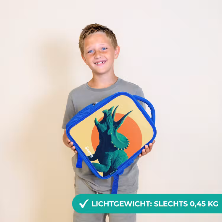 Rugzak kind - blauw - Dino - Triceratops - Dier — 2