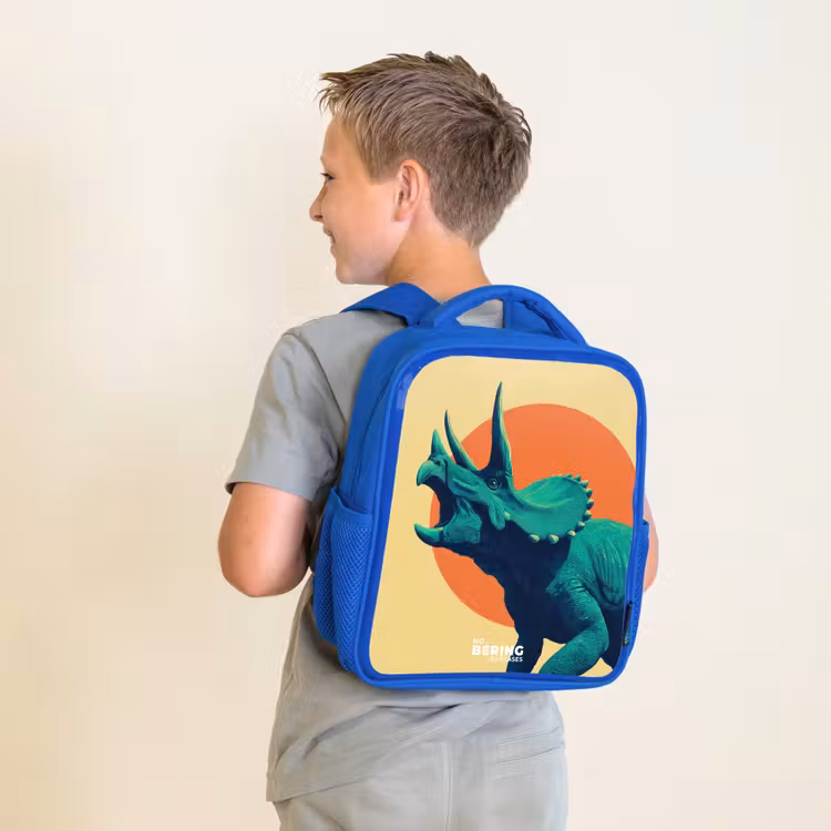 Rugzak kind - blauw - Dino - Triceratops - Dier — 3