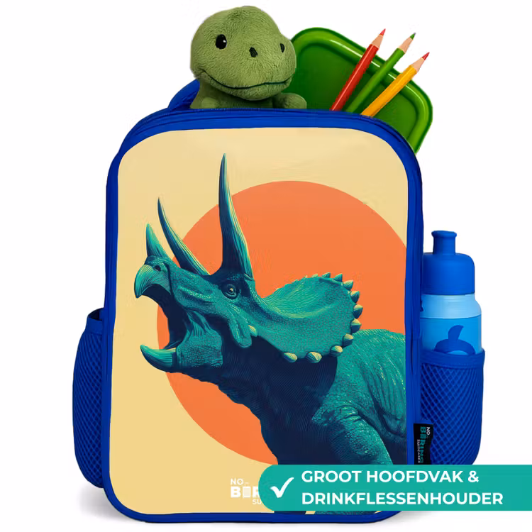 Rugzak kind - blauw - Dino - Triceratops - Dier — 6