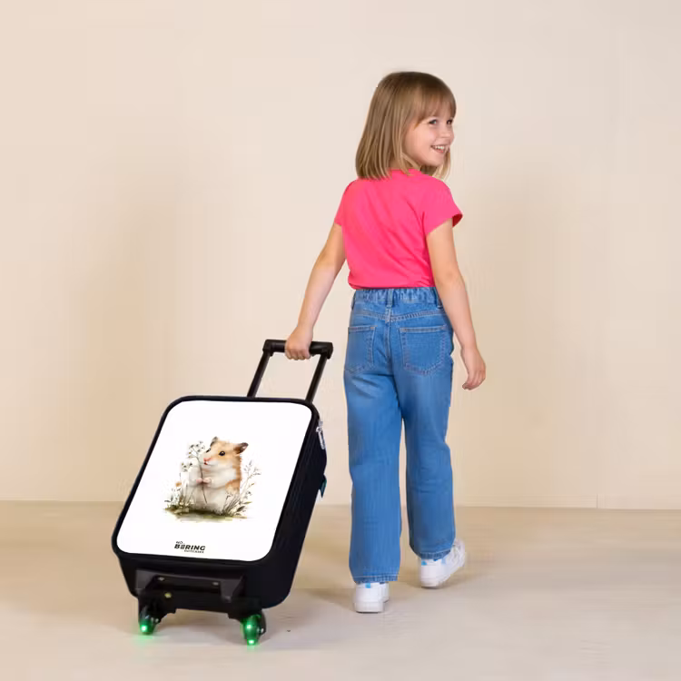Kinderkoffer - Zwart - Dier - Natuur - Hamster — 2
