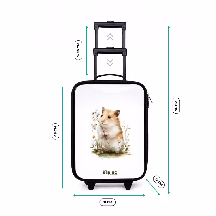 Kinderkoffer - Zwart - Dier - Natuur - Hamster — 7
