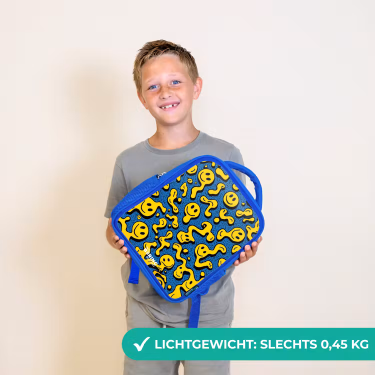 Rugzak kind - blauw - Smiley - Blauw - Geel — 2