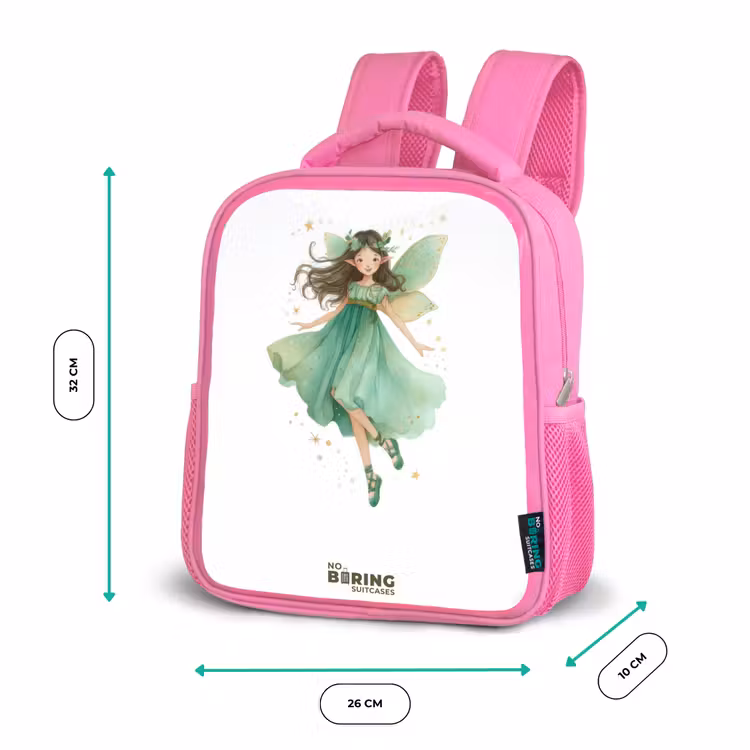 Rugzak kind - roze - Zwevende groene elf — 3