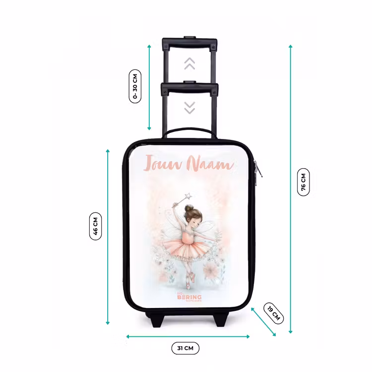 Kinderkoffer met naam - Ballerina - Elf - Fee — 7