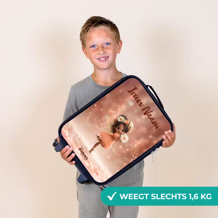 Kinderkoffer met naam - Fee met madeliefjes — 3
