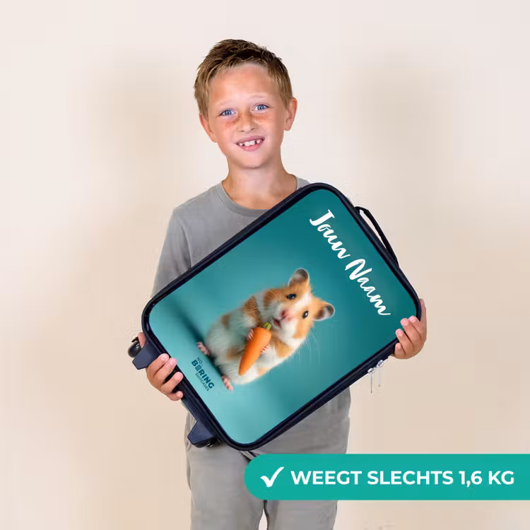 Kinderkoffer met naam - Hamster - Wortel - Dier — 3