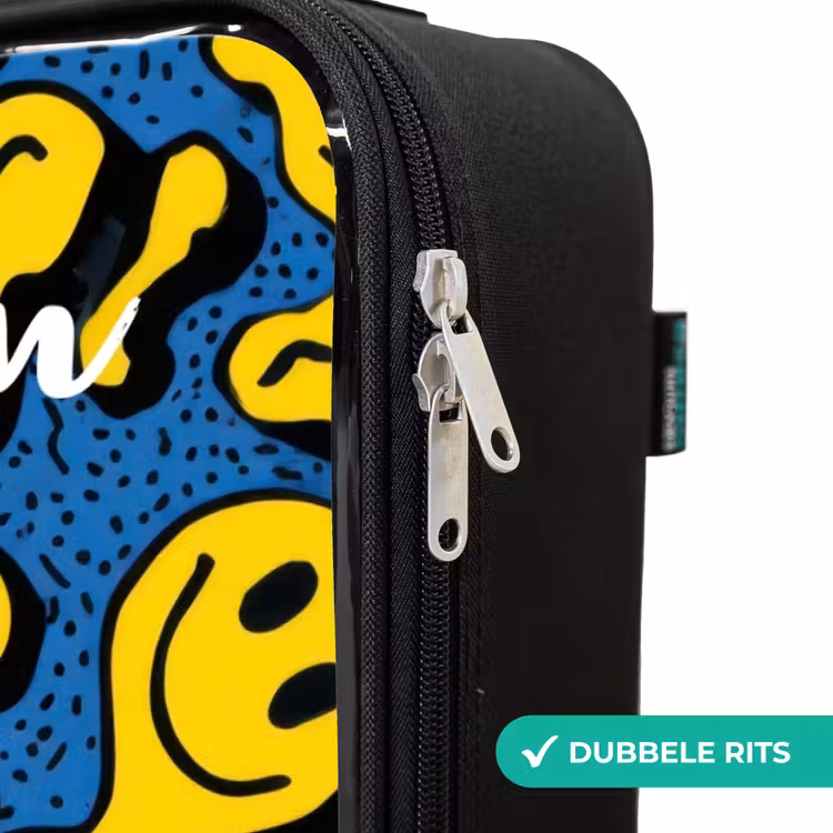 Kinderkoffer met naam - Smiley - Geel - Blauw — 6