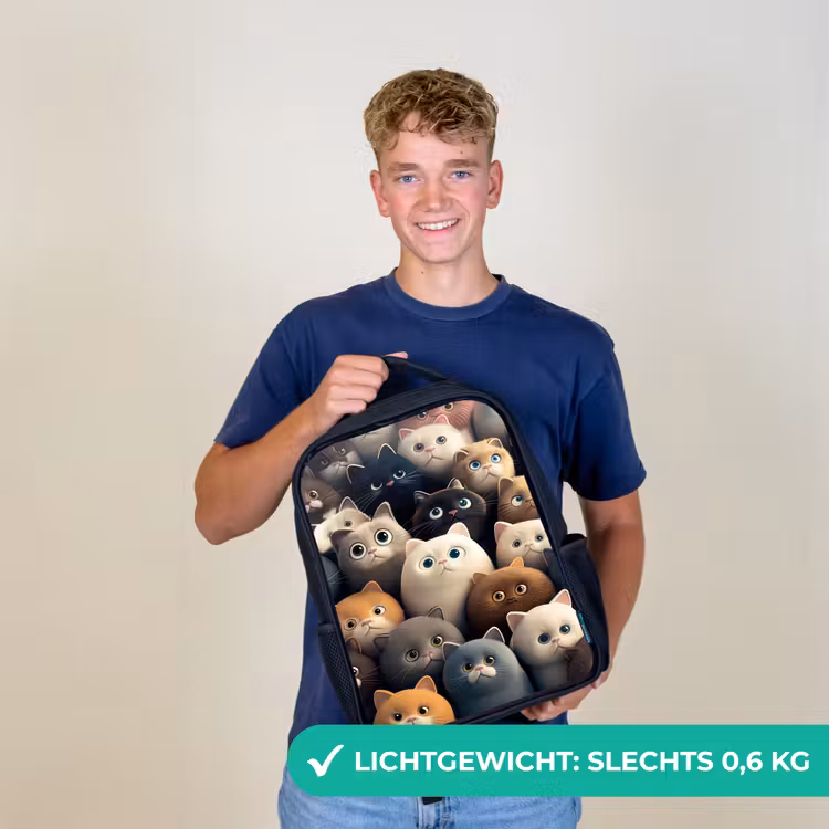 Kinderrugzak - Zwart - Kattenkabaal — 2