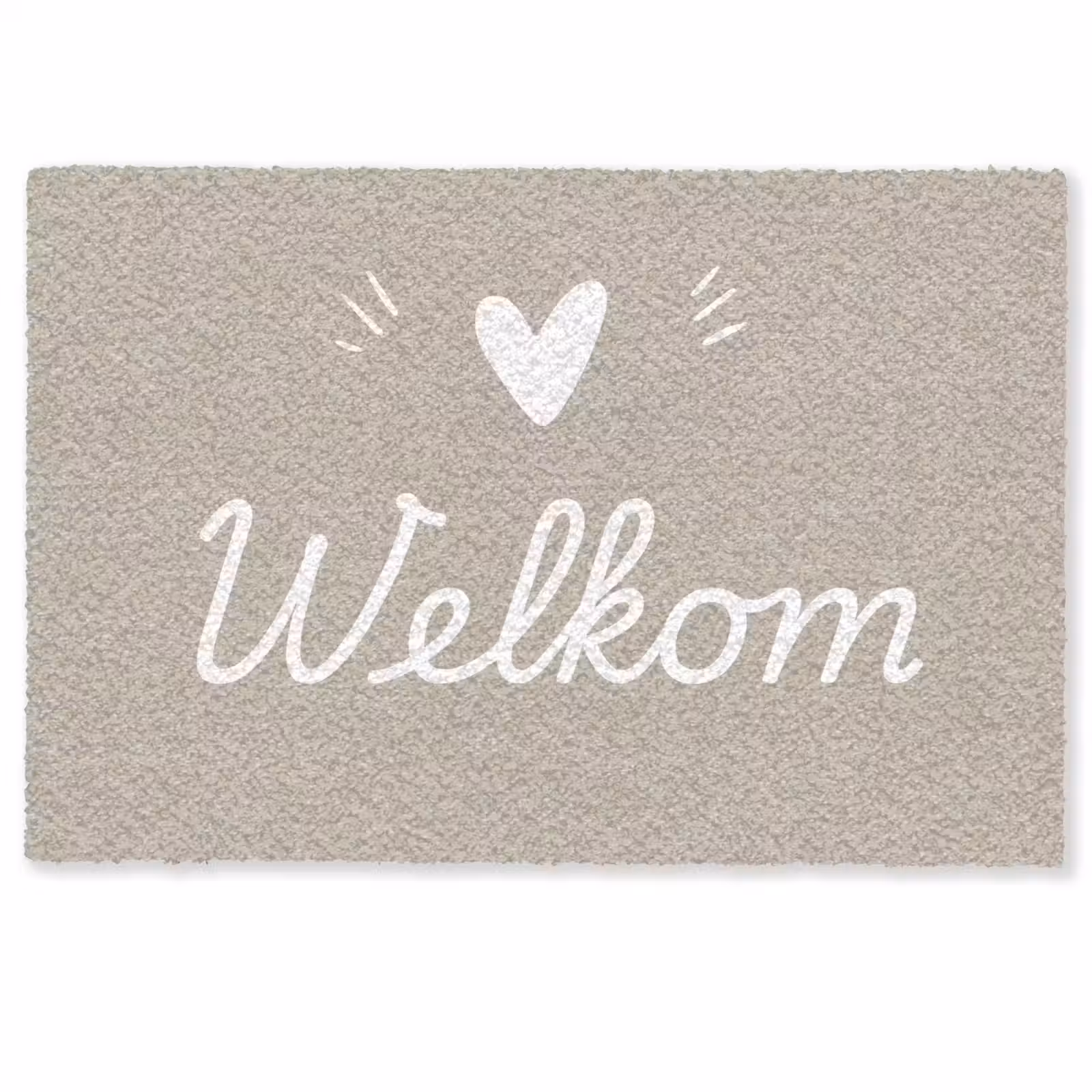 Deurmat - Welkom - Beige — 1