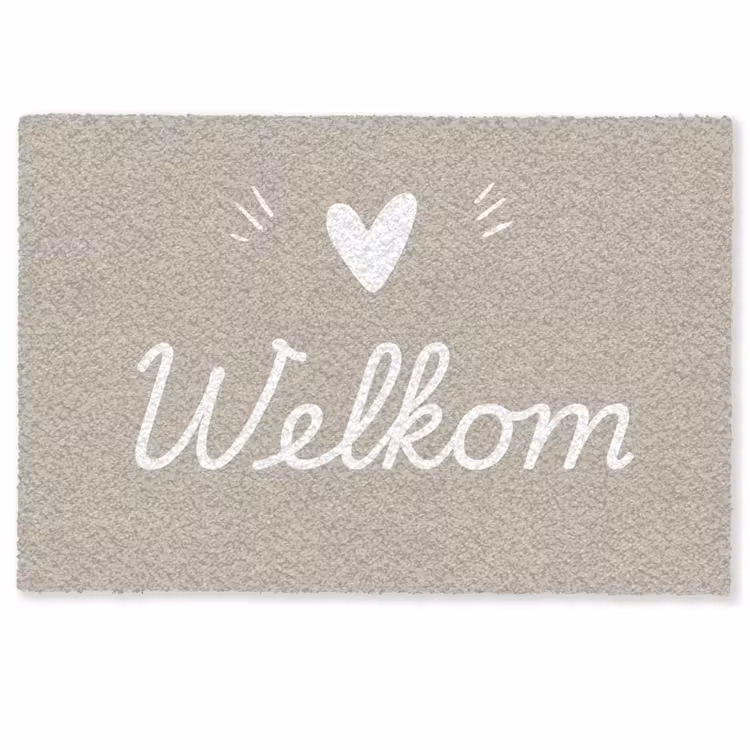 Deurmat - Welkom - Beige — 1
