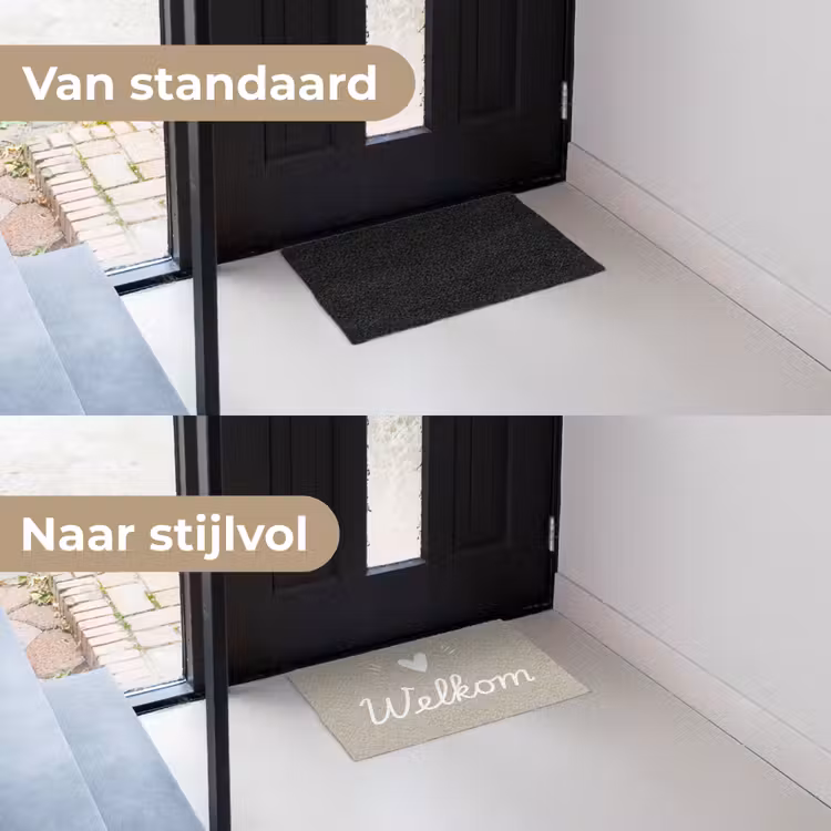 Deurmat - Welkom - Beige — 3