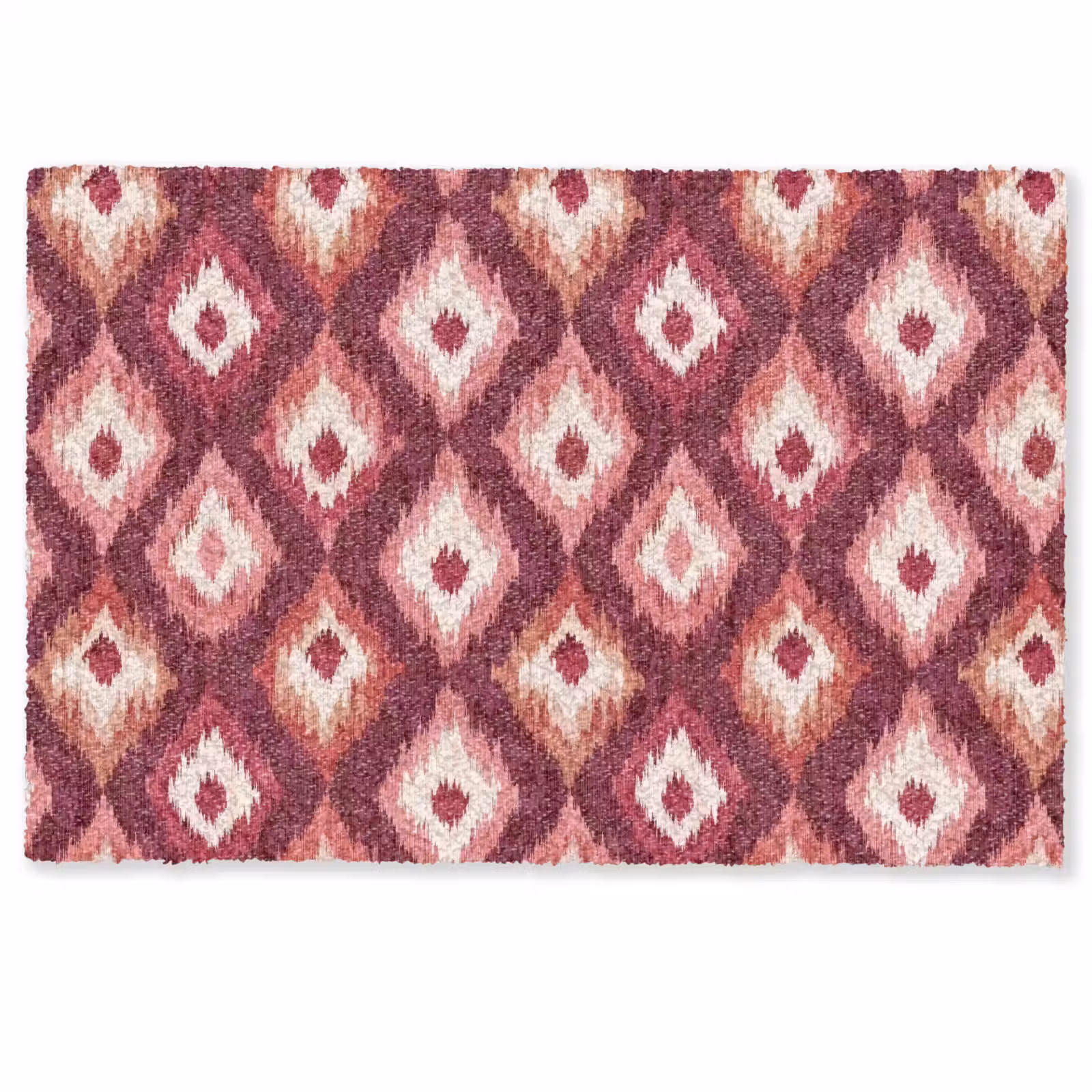 Deurmat - Diamantvormen - Roze - Patroon - Textuur — 1
