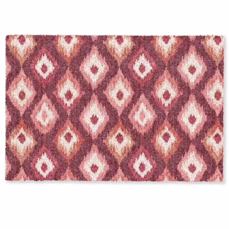 Deurmat - Diamantvormen - Roze - Patroon - Textuur — 1