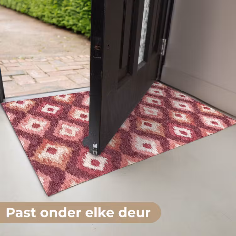 Deurmat - Diamantvormen - Roze - Patroon - Textuur — 7