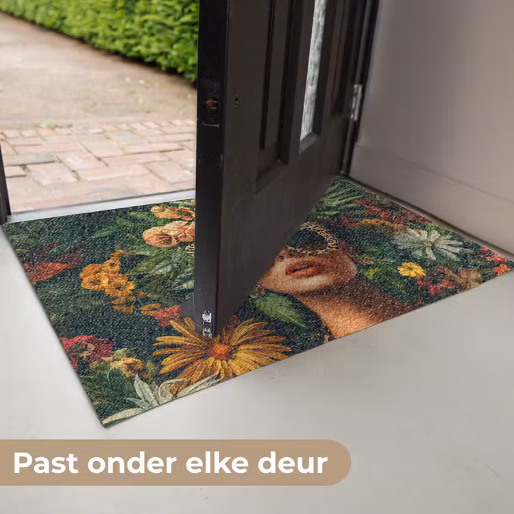 Deurmat - Vrouw - Panterprint - Jungle - Natuur - Luxe — 7