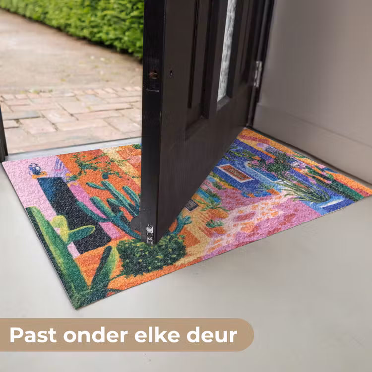 Deurmat - Geel - Blauw - Oranje - Huis — 7