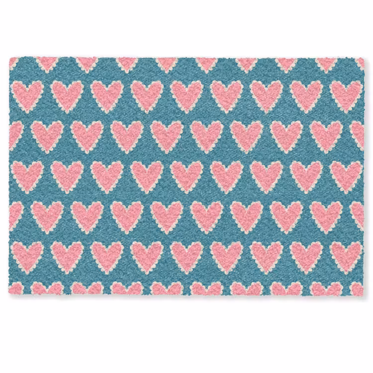 Deurmat - Retro - Hartjes - Patroon — 1