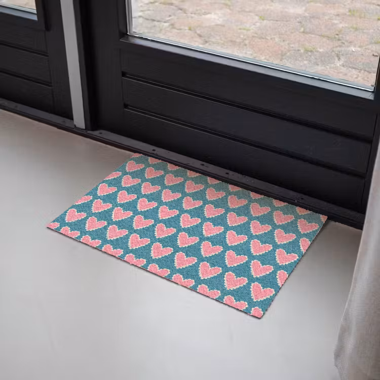 Deurmat - Retro - Hartjes - Patroon — 2
