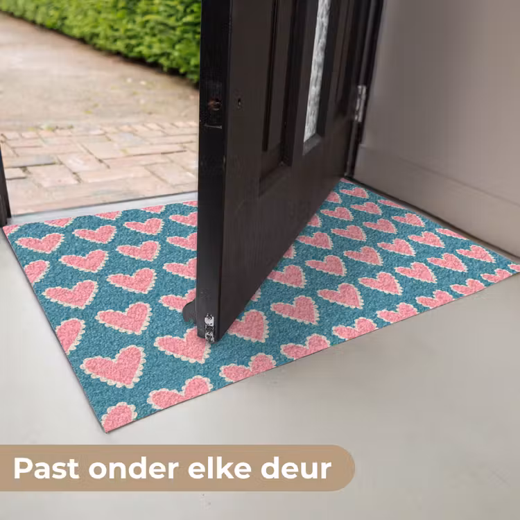 Deurmat - Retro - Hartjes - Patroon — 7