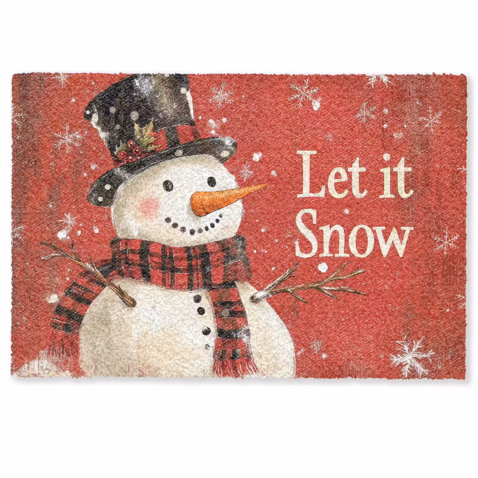 Deurmat - Sneeuwpret - Winter - Sneeuwpop — 1