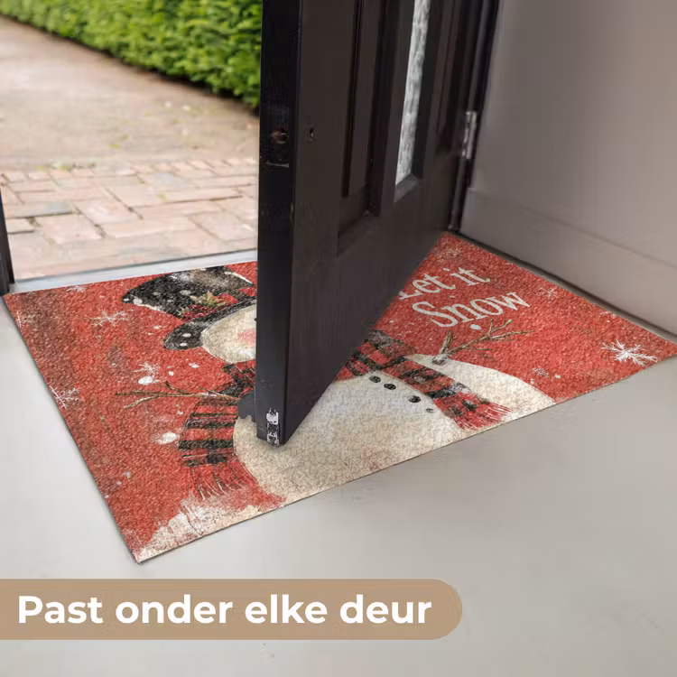 Deurmat - Sneeuwpret - Winter - Sneeuwpop — 7