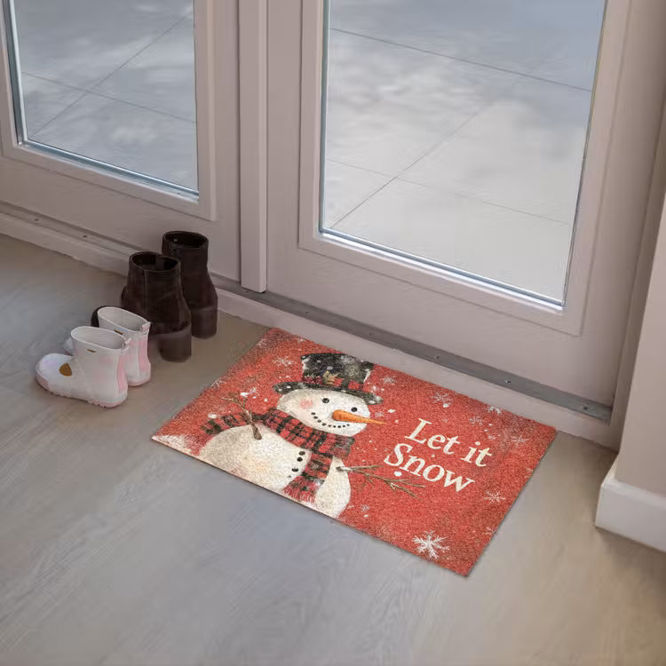 Deurmat - Sneeuwpret - Winter - Sneeuwpop — 8