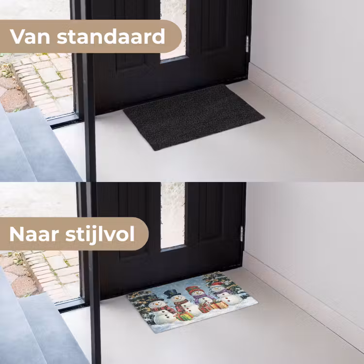 Deurmat - Vrolijk - Sneeuw - Kleurrijk — 3