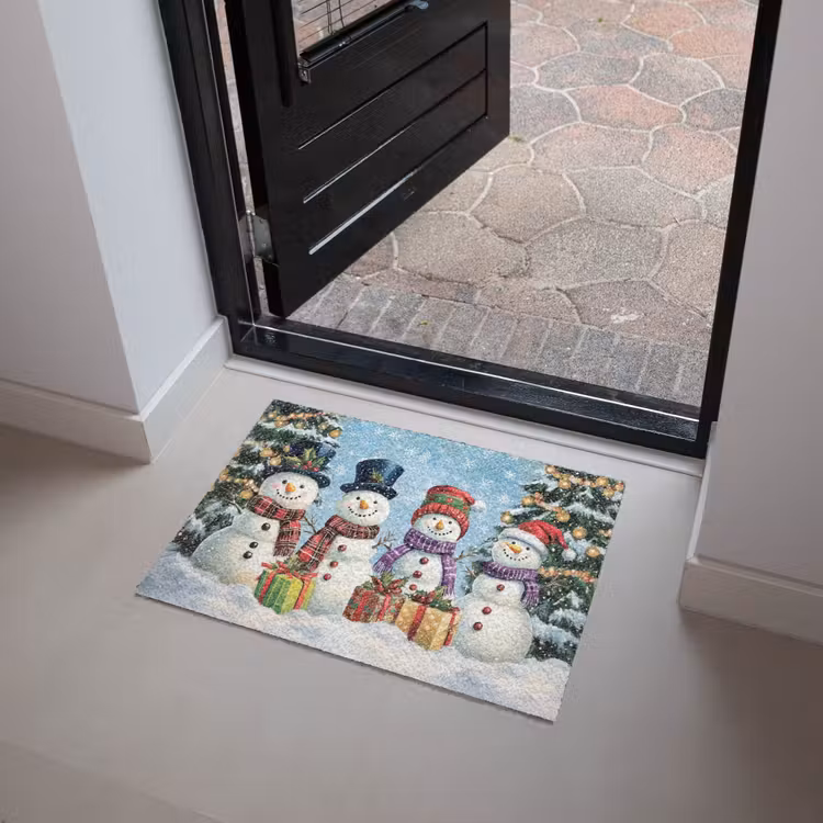 Deurmat - Vrolijk - Sneeuw - Kleurrijk — 4