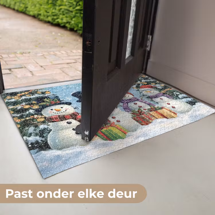 Deurmat - Vrolijk - Sneeuw - Kleurrijk — 7