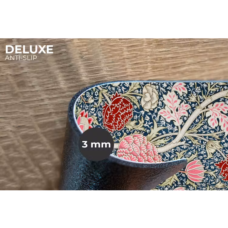 Placemat - 6 stuks - Bloemen - Rood - Kerst - Roze — 3