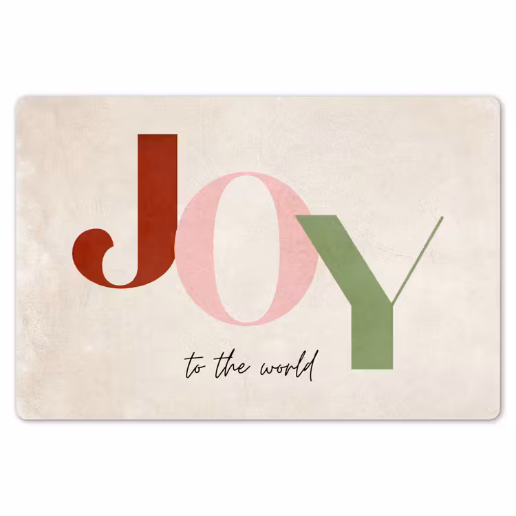 Placemat - 6 stuks - Quotes - Joy - Kerst - Feestdagen — 6