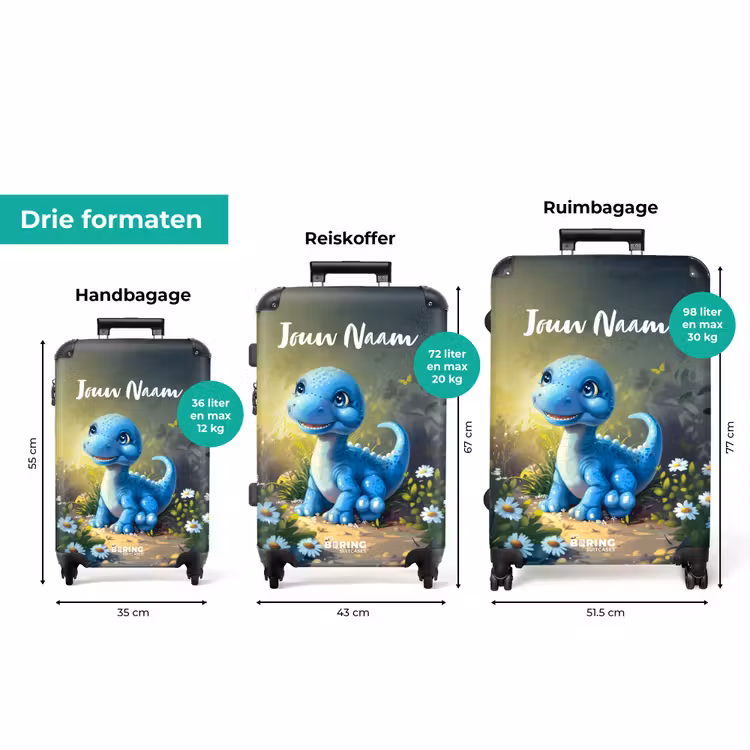 Koffer met naam - Branco Brontosaurus — 3