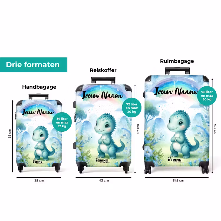 Koffer met naam - Daantje Dino — 3