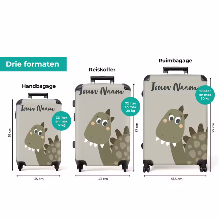 Koffer met naam - Danny dino — 3